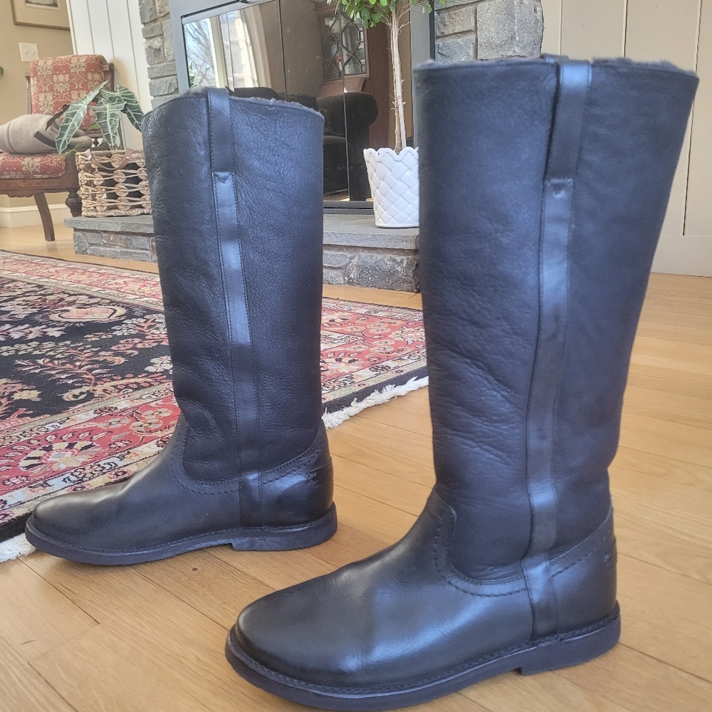 Frye Celia Shearling Lined Tall Boots